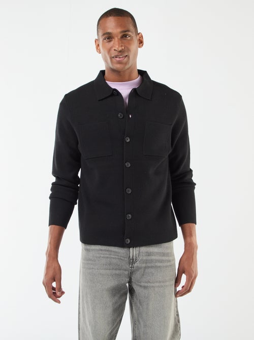 Gilet en maille fine jauge - Kiabi