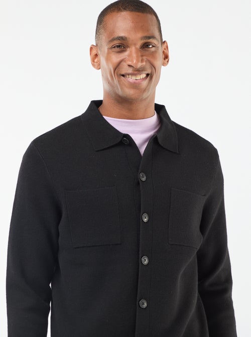 Gilet en maille fine jauge - Kiabi