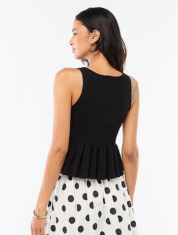 Gilet en maille fine jauge ouverture boutonnée