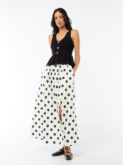 Gilet en maille fine jauge ouverture boutonnée - Kiabi