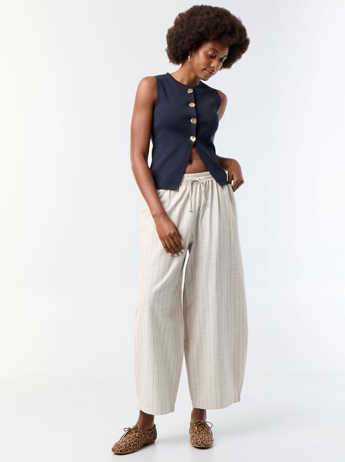 Gilet en maille fine jauge sans manches - Kiabi Gilet en maille fine jauge sans manches - Kiabi