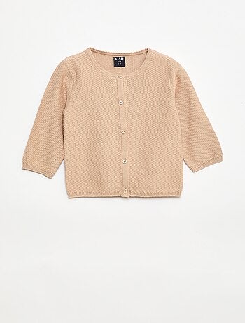 Gilet en maille fine jauge uni