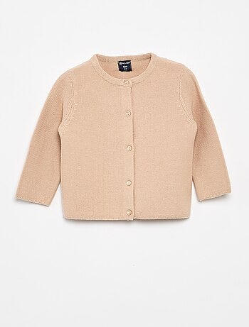Gilet en maille fine jauge uni