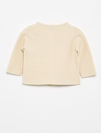 Gilet en maille fine jauge uni