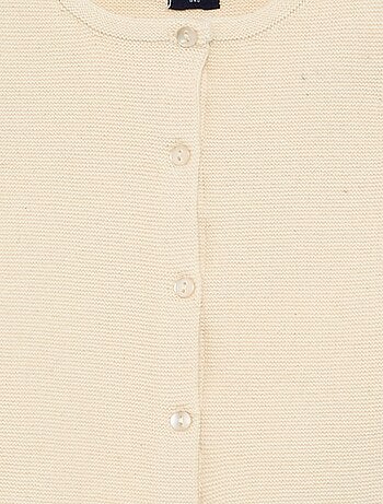 Gilet en maille fine jauge uni