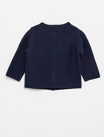 Gilet en maille fine jauge uni