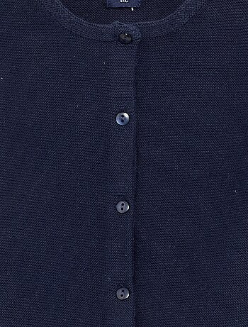 Gilet en maille fine jauge uni