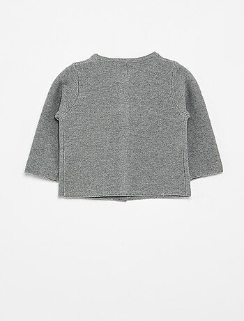 Gilet en maille fine jauge uni