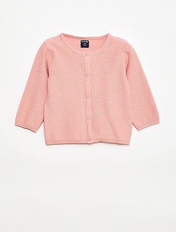 Gilet en maille fine jauge uni