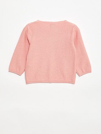 Gilet en maille fine jauge uni