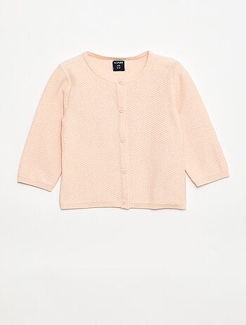 Gilet en maille fine jauge uni