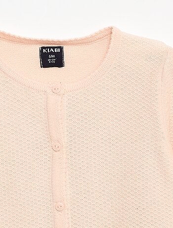 Gilet en maille fine jauge uni