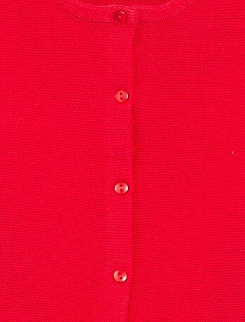 Gilet en maille fine jauge uni