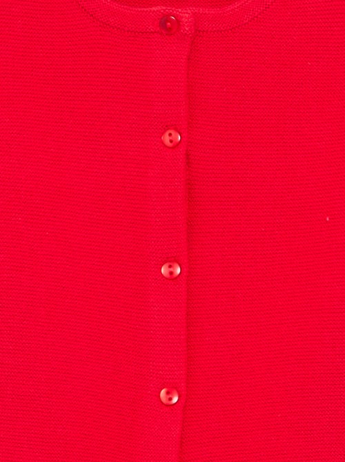 Gilet en maille fine jauge uni - Kiabi
