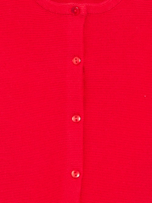 Gilet en maille fine jauge uni - Kiabi