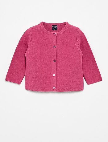 Gilet en maille fine jauge uni