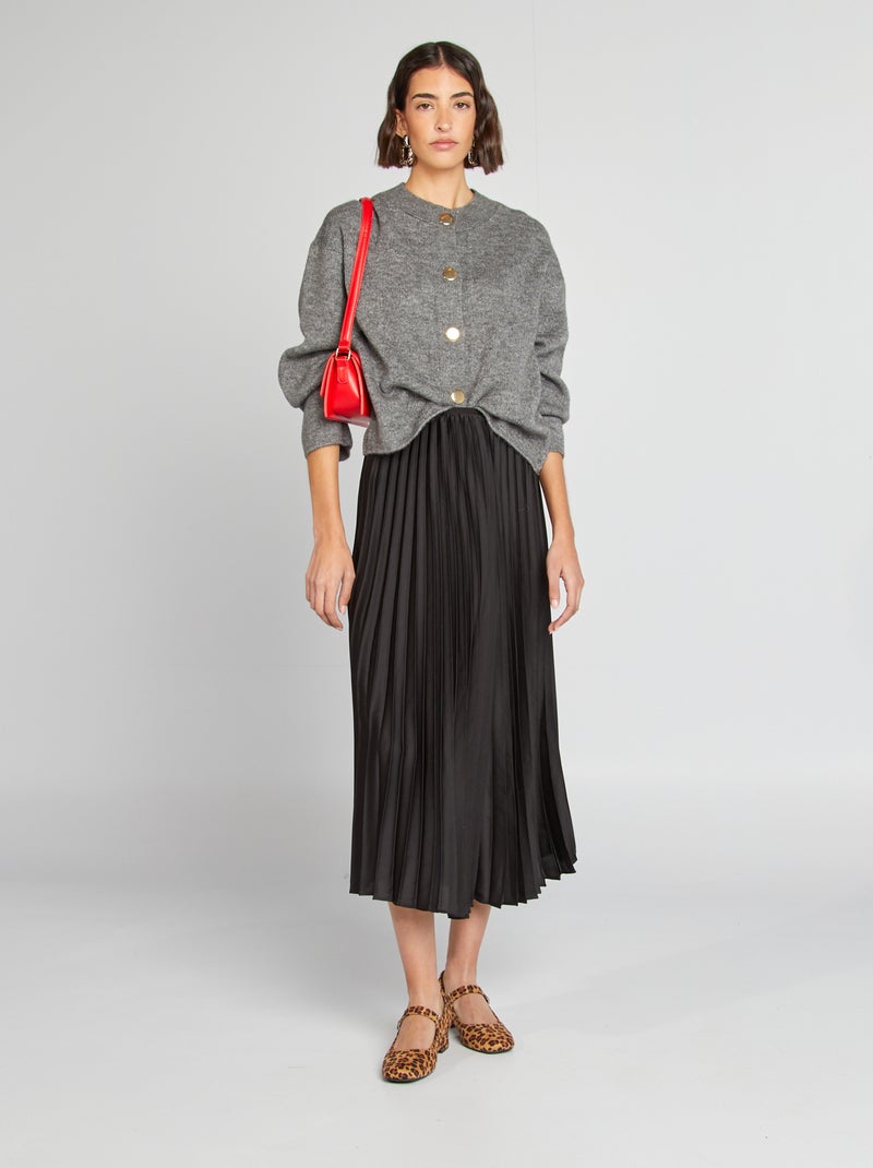 Gilet en maille fines jauges Gris - Kiabi