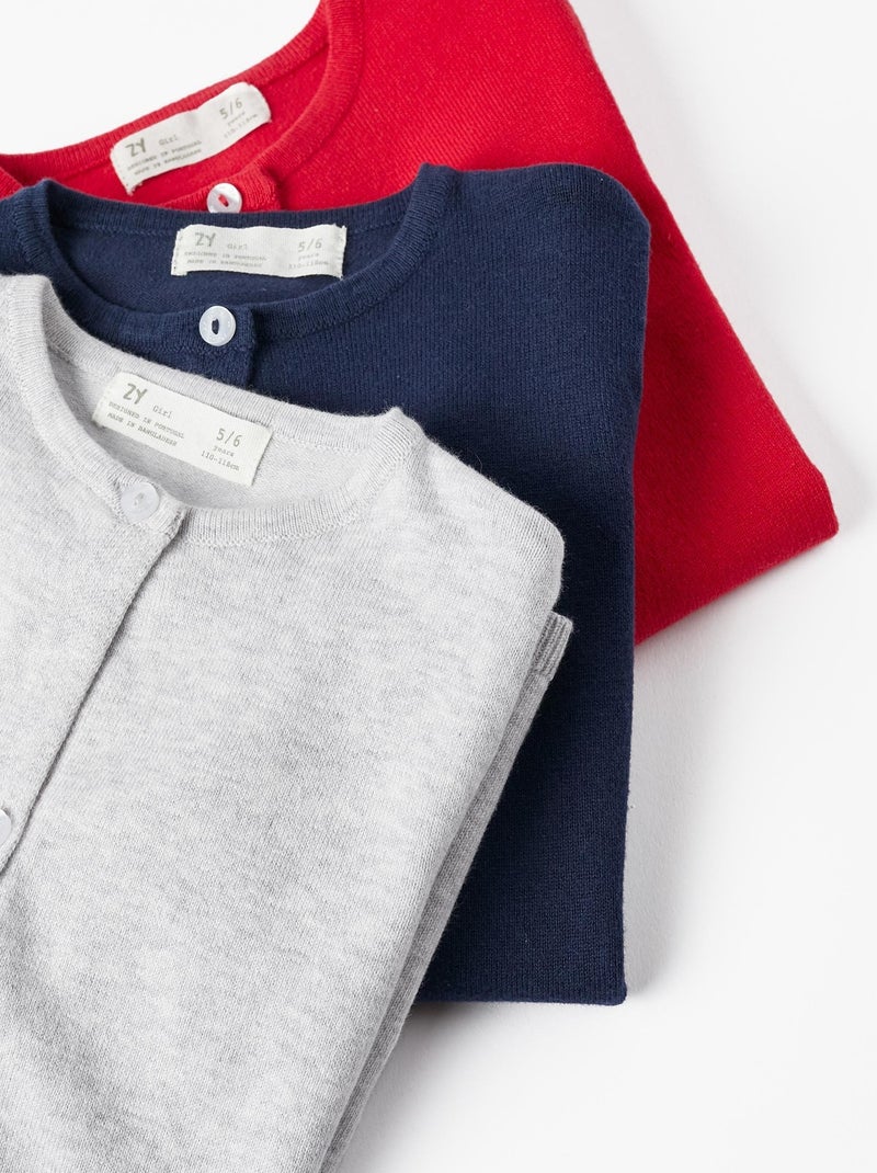 Gilet en maille gris pour fille LE CHALET Gris clair - Kiabi