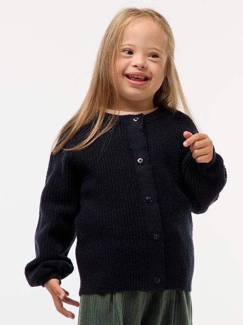 Gilet en maille grosse jauge avec ouverture aimantée - So Easy - Kiabi