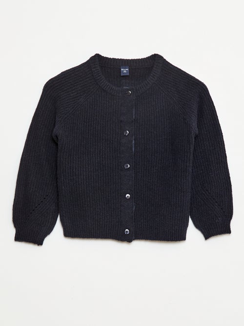 Gilet en maille grosse jauge avec ouverture aimantée - So Easy - Kiabi