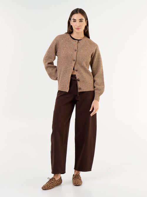 Gilet en maille grosse jauge - Kiabi