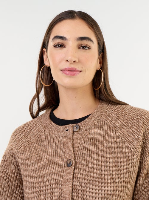 Gilet en maille grosse jauge - Kiabi
