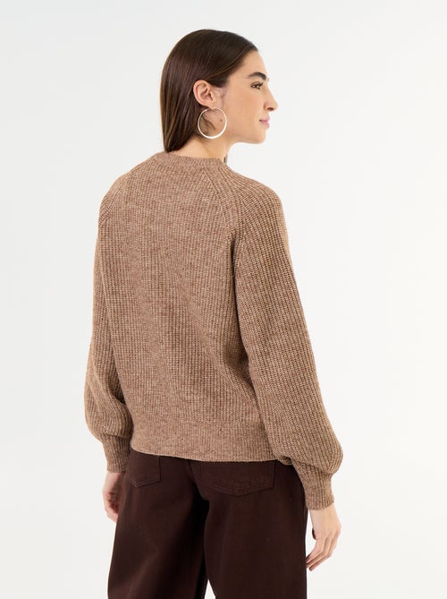 Gilet en maille grosse jauge - Kiabi