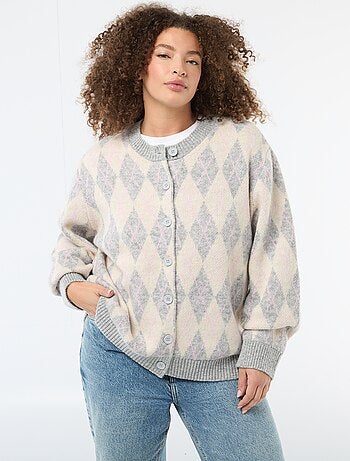 Gilet en maille grosse jauge