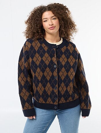 Gilet en maille grosse jauge