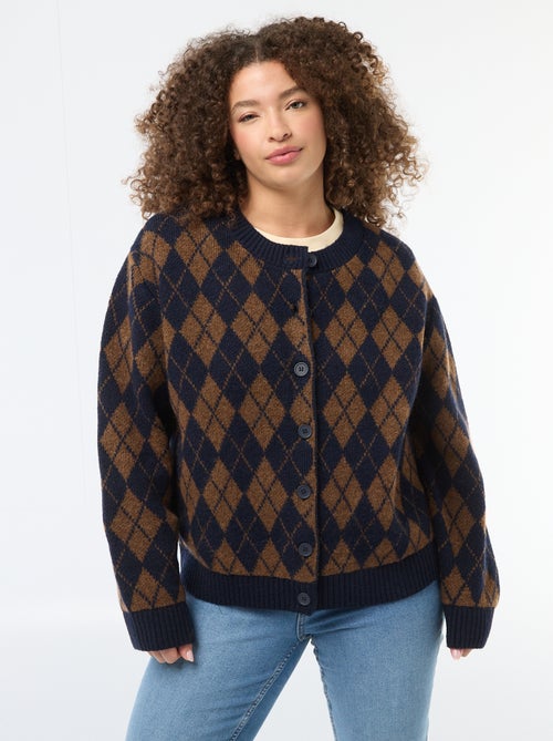 Gilet en maille grosse jauge - Kiabi