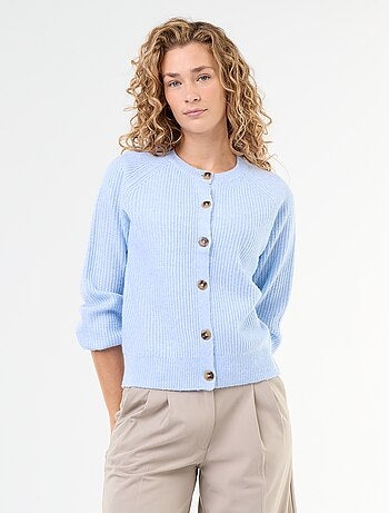 Gilet en maille grosse jauge