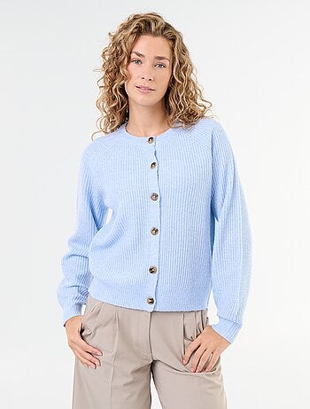 Gilet en maille grosse jauge