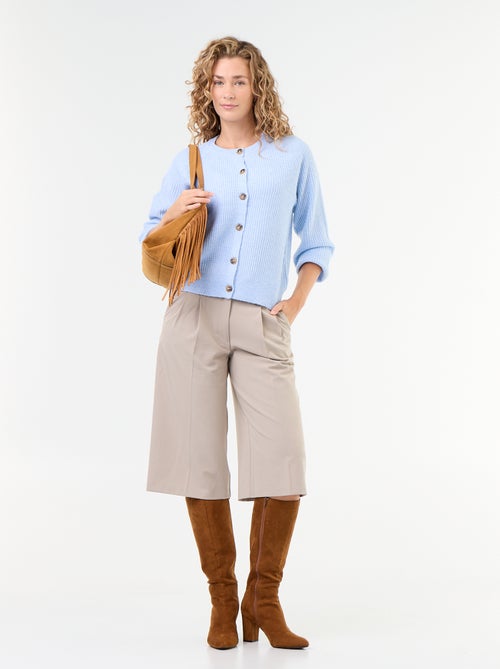 Gilet en maille grosse jauge - Kiabi