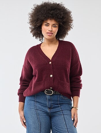 Gilet en maille grosse jauge