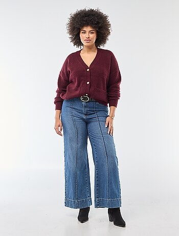 Gilet en maille grosse jauge