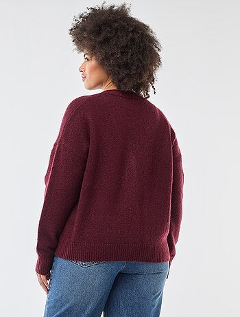 Gilet en maille grosse jauge