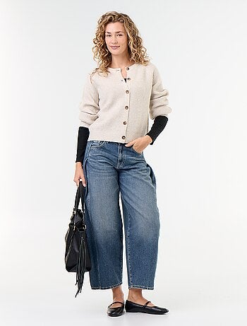 Gilet en maille grosse jauge