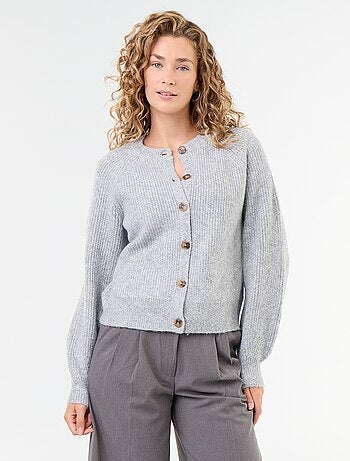 Gilet en maille grosse jauge