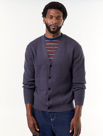 Gilet en maille grosse jauge