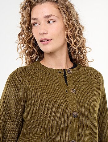 Gilet en maille grosse jauge