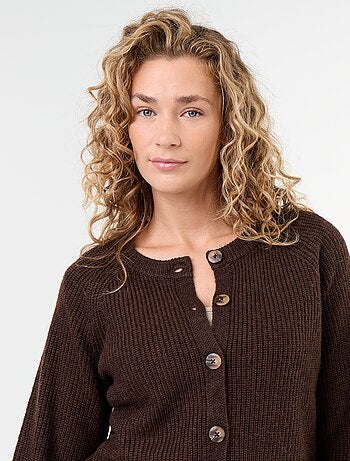 Gilet en maille grosse jauge