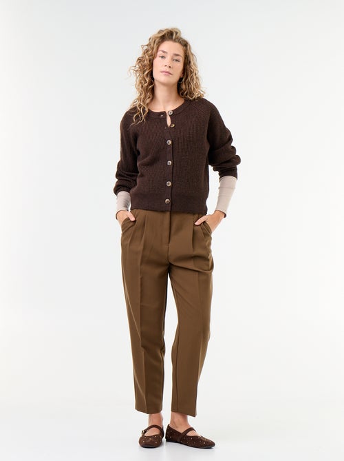 Gilet en maille grosse jauge - Kiabi