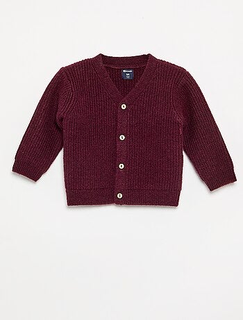 Gilet en maille grosse jauge