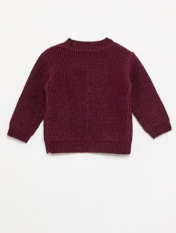 Gilet en maille grosse jauge