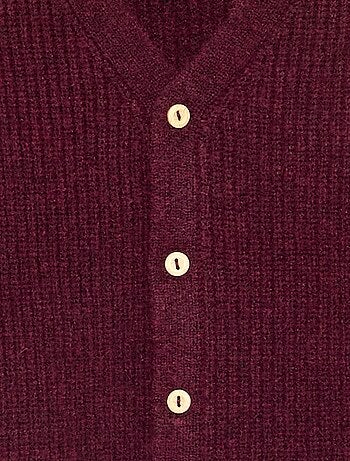 Gilet en maille grosse jauge
