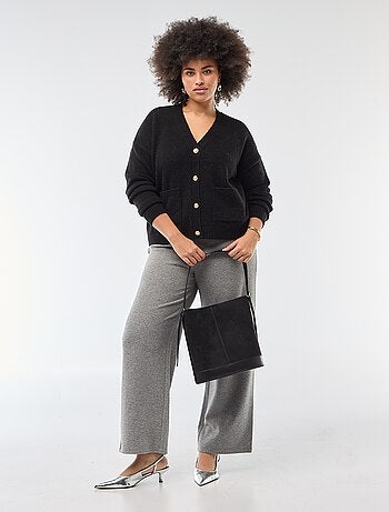 Gilet en maille grosse jauge