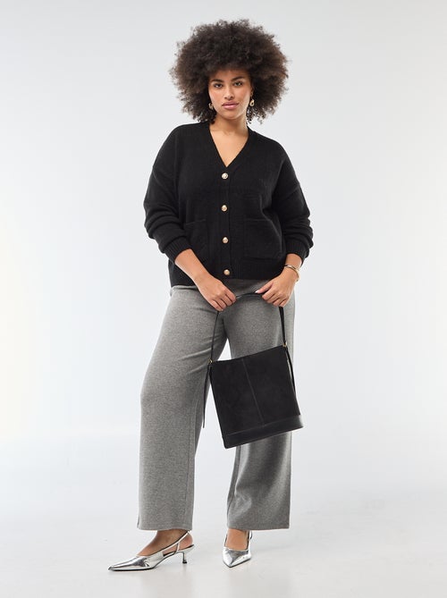 Gilet en maille grosse jauge - Kiabi