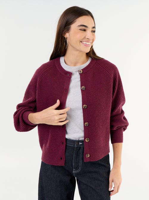 Gilet en maille grosse jauge - Kiabi Gilet en maille grosse jauge - Kiabi
