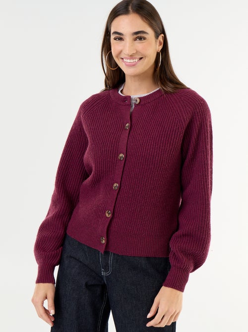 Gilet en maille grosse jauge - Kiabi Gilet en maille grosse jauge - Kiabi
