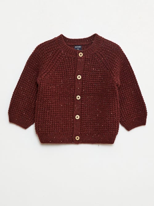 Gilet en maille grosse jauge - Kiabi